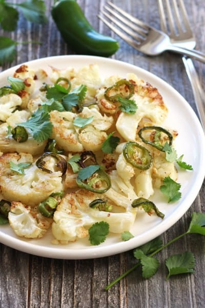 Jalapeño Roasted Cauliflower
