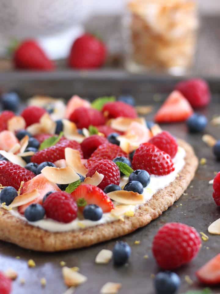 Easy Flatbread Fruit Pizza
