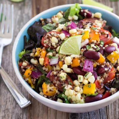 Summer Corn and Quinoa Veggie Salad