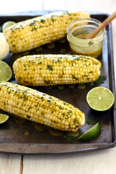 Toaster Oven Baked Corn On The Cob