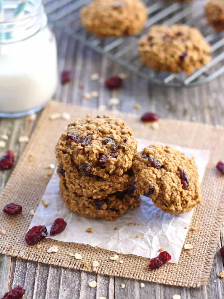 Cranberry Orange Toaster Oven Oatmeal Cookies