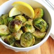 Toaster Oven Roasted Brussels Sprouts
