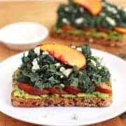 Quick Peach Avocado Toast