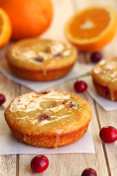Cranberry Orange Cornbread Donuts
