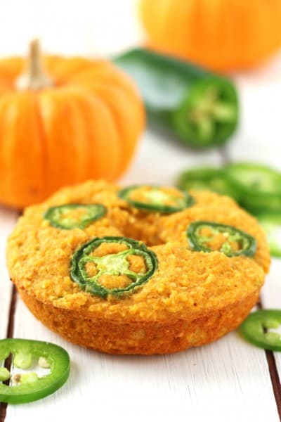 Jalapeño Pumpkin Cornbread Donuts