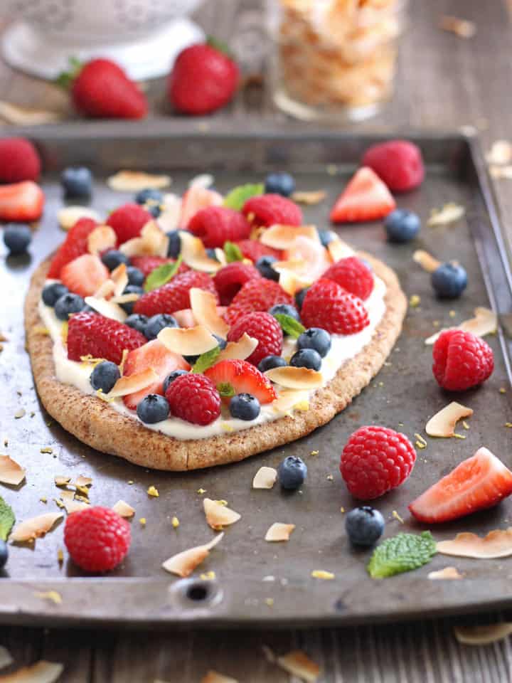 Easy Flatbread Fruit Pizza