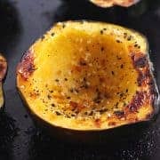 toaster oven roasted acorn squash bowls