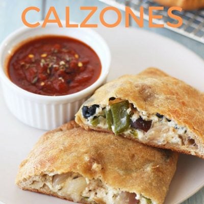 3 Cheese Toaster Oven Calzones With Roasted Vegetables