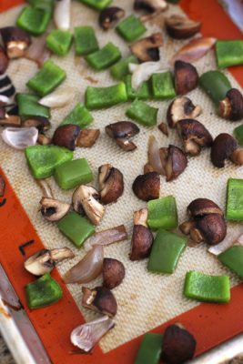 toaster oven mat baking silicone calzones roasted vegetables cookies tasting savory minutes end don roast